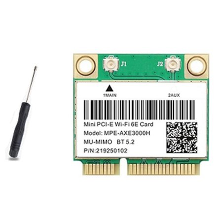 Wifi 6e Ax210 Mini Pci-e Trådløst Netværkskort Wifi6 Dual Band 2.4g/5g Netværkskort Bluetooth 5.2 N