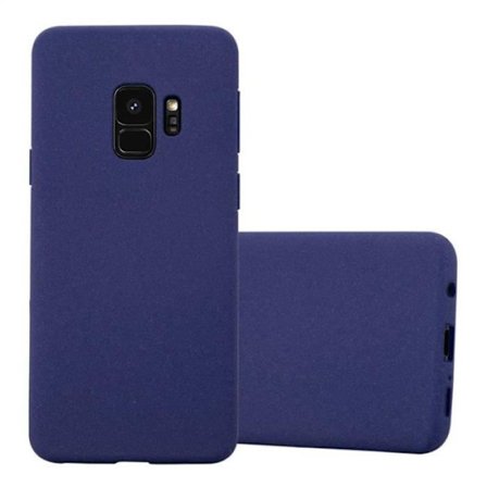 Cadorabo-fodral fungerar med Samsung Galaxy S9 i FROST DARK BLUE - Stötsäker och reptålig TPU-silikonhölje - Ultratunt