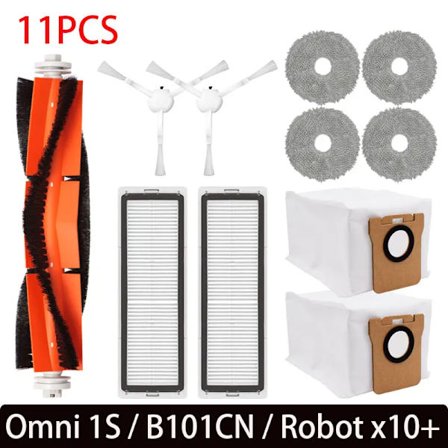 XIAOMI Mijia Omni 1S B101CN -robotti X10+ robotti-imurin pääsivuharjasuodatinmoppiosat Dreame L10s Ultra / S10 Pro -lisävarusteille