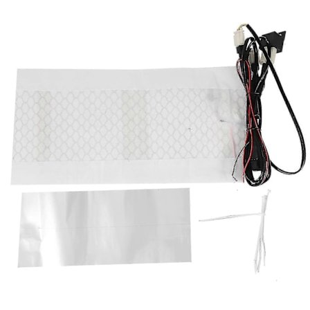 12v Universal Motorsykkel Atv Utv Med Bryter Oppvarmet Setepute Karbonfiber Setevarmer Oppvarmet