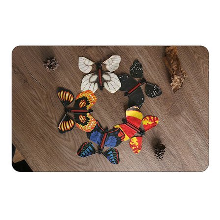 Magisk vind op flyvende stor overraskelse gave sommerfugl i bogen gummibånd drevet magisk fe flyvende, legetøj stor overraskelse gave (5 pakker)