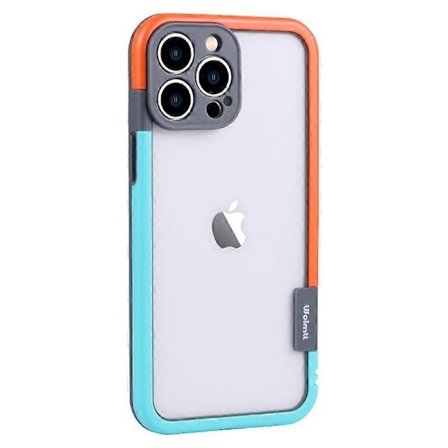 WOLMTT Kompatibel med iPhone 16 Pro Skal Färg Ram PC+TPU Klar Telefonfodral-WELLNGS