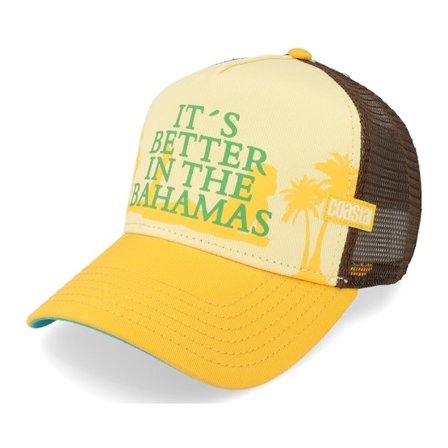Coastal - Bahamas Yellow Trucker Trucker Yellow Cap - @ Hatstore