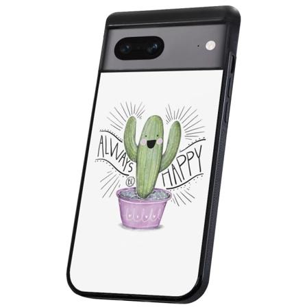 Google Pixel 7 - Cover/Mobilcover Happy Cactus