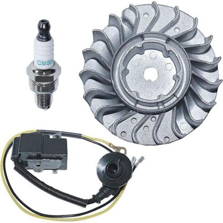 Vauhtipyörän sytytyspuolasarja sytytystulpalla Yhteensopiva: Stihl MS231 MS251 MS 231C MS 251C Vaihda 11434001307 1143 400 1203