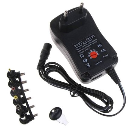 3-12V AC/DC -virtalähde 3-12V Säädettävä jännite Monitoimilaturi USB-ulostulolla 6 DC-liitintä{YFL}