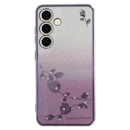 KADEM Mobilskal till Samsung Galaxy S26 / S26 Pro Blommor TPU Flexibel - Lila