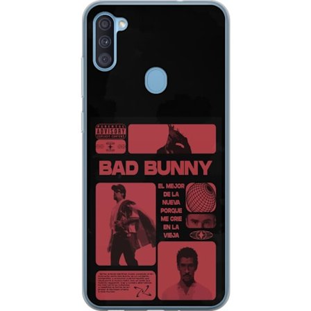Kompatibelt Mobildeksel til Samsung Galaxy A11 Bad Bunny NFL-inspirert skjoldlogo med amerikansk fotball og stjerner