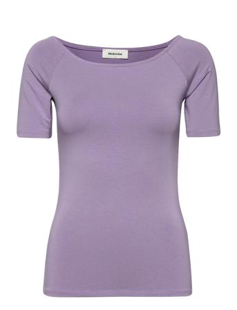 Tansy Top T-shirt Top Lilla Modström