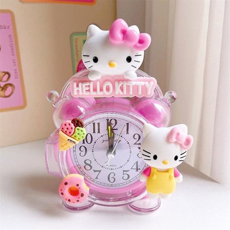 Sanrio Hello Kitty My Melody Cinnamoroll Vekkerklokke Kawaii Anime Kjøkken Tidtaker Vekkerklokke Mini Stue Hjemmedekor Gave
