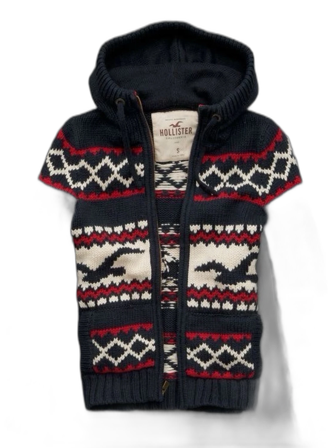 Vintage Stickad Hollister Kofta