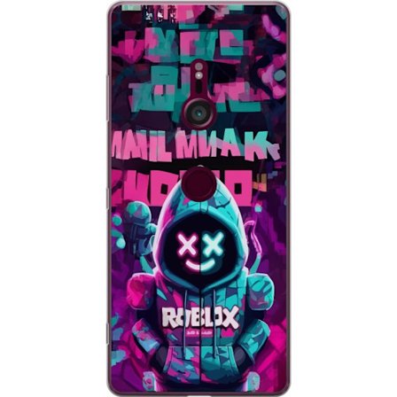 Kompatibelt Mobildeksel til Sony Xperia XZ3 Neon Hoodie Gamer stilrent motiv med spillinspirasjon og neonfarger