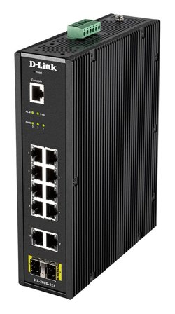 D-LINK DIS 200G-12S - switch - 10 porter - Styrt