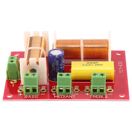 200W 3-vejs lydhøjttaler crossover filter diskant + mellemtone + crossover filter