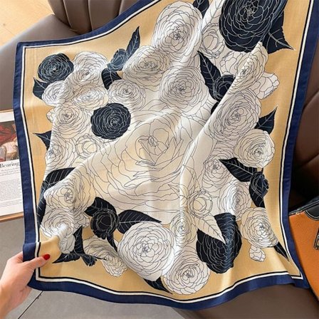 Strandsjal 90x90cm Silkesjal 6 6-FY