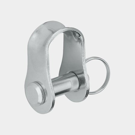 Rakt schackel pressat Harken, Ø6 mm, 17 mm, rostfritt stål, med riggbult & låsring (2761)