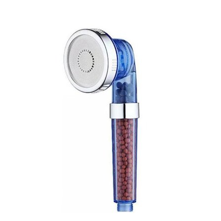 Badrumsdusch med tre hastigheter, reglerad anjontryck och filter