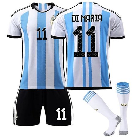 Argentina Home Set #10 Messi #21 dybala T-shirt fotbollsuniform No.11 Di Maria 16
