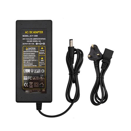 12V 1-10A AC/för DC Adapter Switch Strömförsörjning Laddare för LED-strips 5.5x2.1-2