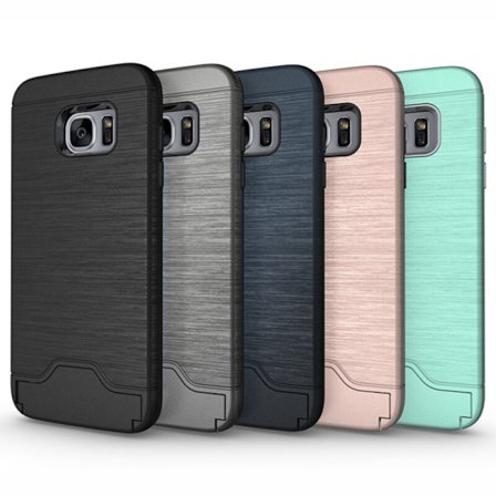 Samsung S7 | Armor skal | Korthållare - fler färger
