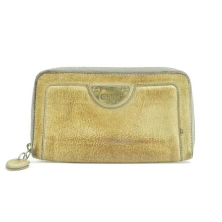 Chloé Pre-owned, Pre-owned Leather wallets Beige, Dames, Maat:ONE Size