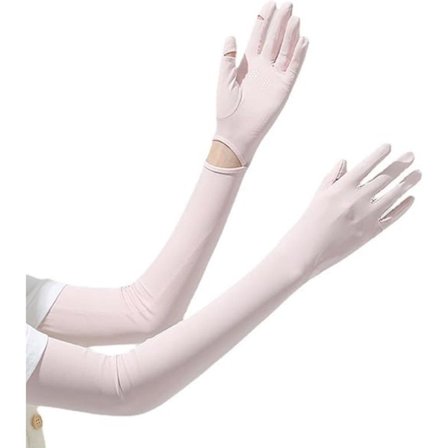 1 Dobbeltpakke - UV-beskyttende Solcreme Cover - Kølige Havehandsker (Pink)