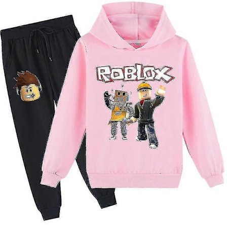 Roblox Hoodie Sæt Børn Varmt Hoodie Tøj Roblox Trykt Hoodie R