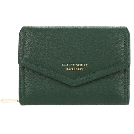 Pung med møntrum, mini pung kvinder lille mange rum med 10 kortpladser, lille pengepung kvinder