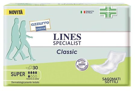 Lines Special Classic Pannolone Sagomato Sottile Super 30 Pezzi