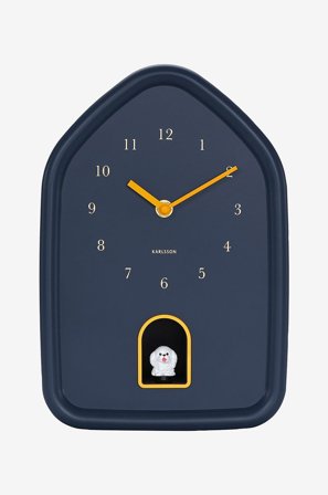 Karlsson - Väggklocka Modern Doggy - Blå - Väggklockor & bordsur - Från Homeroom