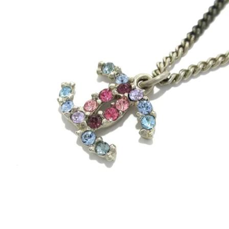 Chanel Vintage Pre-owned Metall halsband grå, Dam Vintage Smycken, Dam, Storlek: ONE SIZE