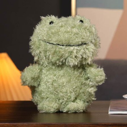 Jellycat plys bamse capybara blødt legetøj 20 cm krøllet frø