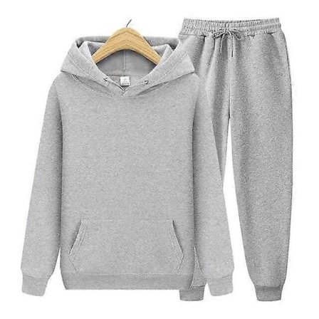 Dame Varmt Sportstøj Todelt Løst Sæt Træningsdragt Lang Hættefrakke Hættetrøje Sæt Lynlås Løbe Jogging Femmel Sweatshirts Sæt