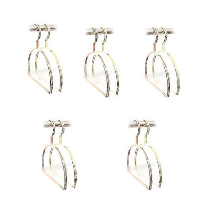 10 stk/pakke Multifunktionelt Tørklædebælte Runde Bøjler Jern Runde Bøjler Kreativt Tørklædeophæng