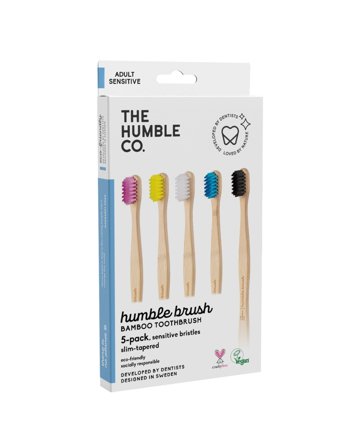 The Humble Co. - Brosse à Dents En Bambou - Family paquet Adult sensible