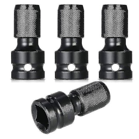 4 st Impact Adapter 1/2 Kvadratdrivning till 1/4 Hexskaft Socket Adapter