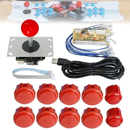Arcadeknappar Spel Usb Encoder Pc Joystick Controller Diy Kit Kompatibel med Mame Jamma-spel