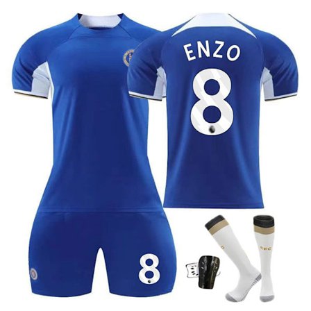 2023-24 Chelsea Home No. 7 Sterling No. 8 Enzo Fotbollströja Sportkläder
