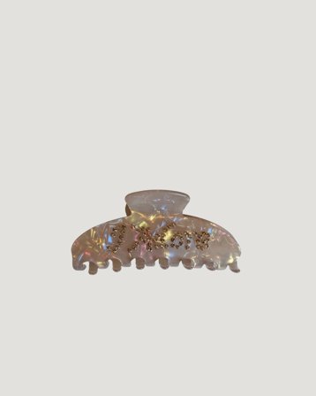 Dark Department Text Hair Claw Beige Accessoires Mädchen - Kids Brand Store