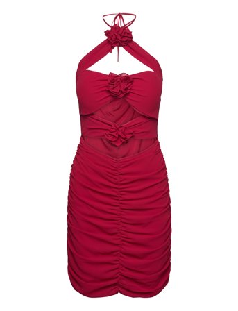 Flower Mini Dress Red Love Lolina