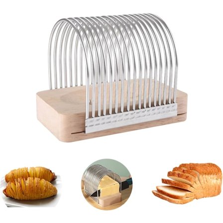 Potetskiver Brødskjærer Potetskiveholder Potetskiveverktøy Guide for å skjære tomater poteter kjøtt brød og bakverk