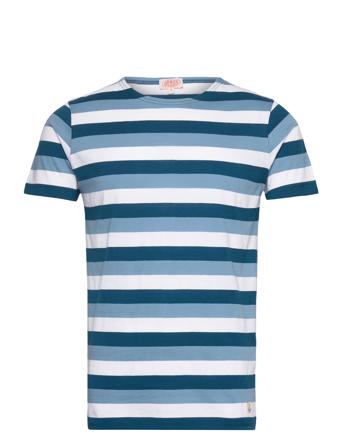 Striped Breton Shirt Héritage T-shirts Short-sleeved Marineblå Armor Lux*Betinget Tilbud