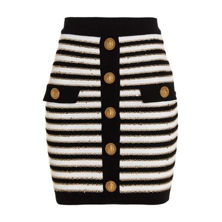 Balmain, Short Skirts Czarny, Kobieta, Rozmiar: M
