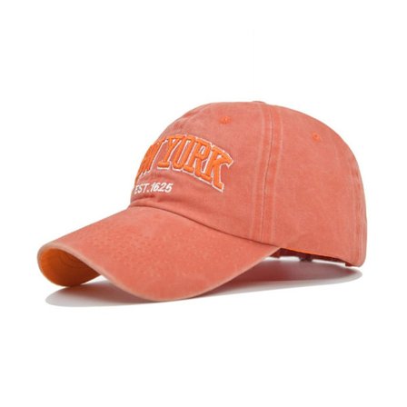 New York Broderi Baseball Caps Slitt Falmet Caps ORANGE[qb]