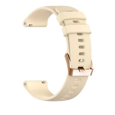 18mm 20mm Armband för Garmin Smartwatch, Ersättningsarmband Beige 20mm Bredd