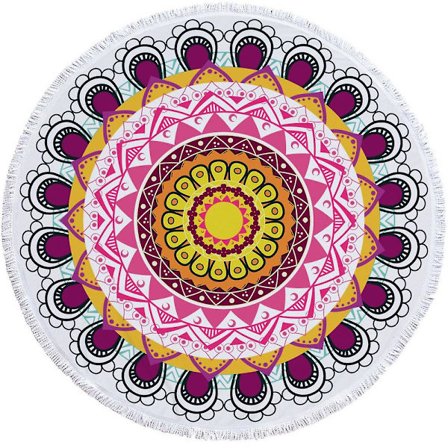 Käsityön hapsut hapsut pyöreä rantapyyhe ranta jooga matto huivi huivi seinävaate sifonki pöytäliina piknik viltti huivi