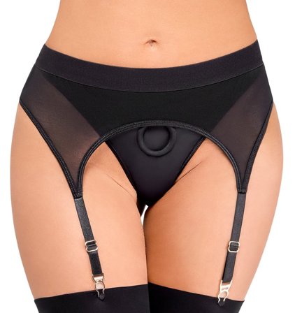 Bad Kitty: Strap-on thong with suspenders - Sexleker Vuxen: For par