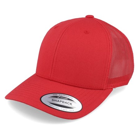 Yupoong - Rood trucker Cap - Red Trucker @ Hatstore