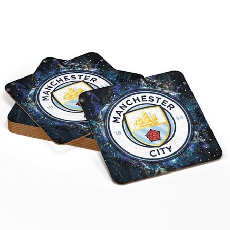 4-Pak - Glasbrikker Manchester City - Underlag til Glas