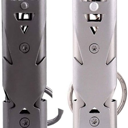 Pakke med 2 nødfløyter, nødfløyte, høy 150 dB sportsfløyte